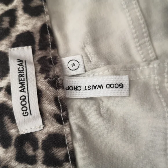 Good American Good Waist Size 18 Leopard Print Skinny Jeans - Picture 4 of 5